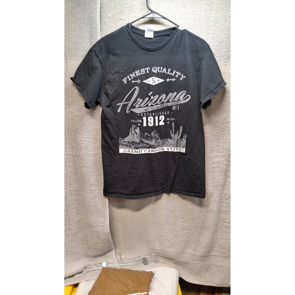 Delta Pro WeightArizona Grand Canyon State T-Shirt Mens Med Black Graphic Tee/B3